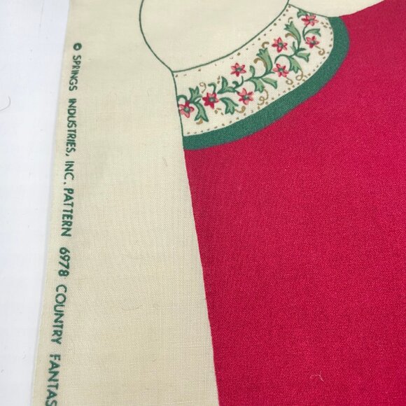 Vintage Victoriana Christmas Santa Centerpiece Cut and Sew Project Holiday Decor - Picture 2 of 10